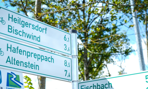 Rad- und Wanderschilder